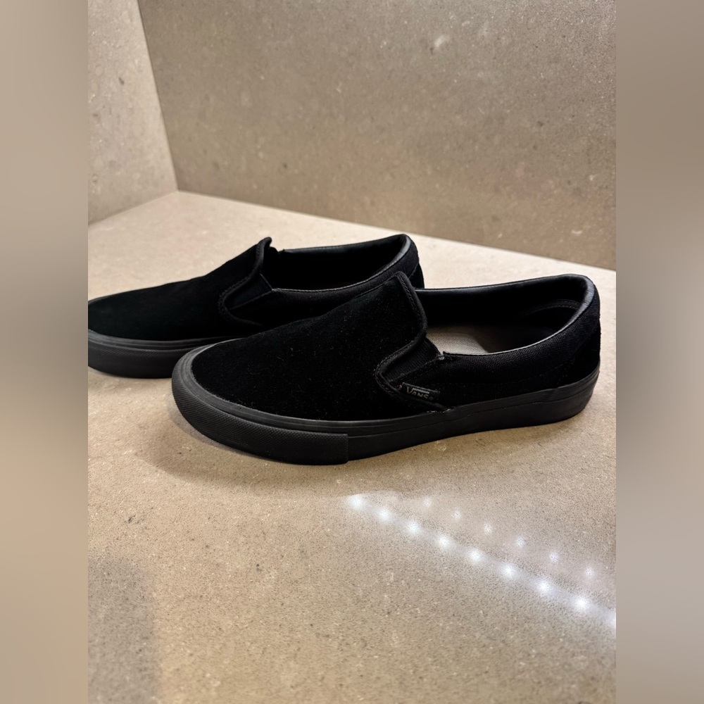 Van’s Classic Black Suede Slip-On Men’s Shoes